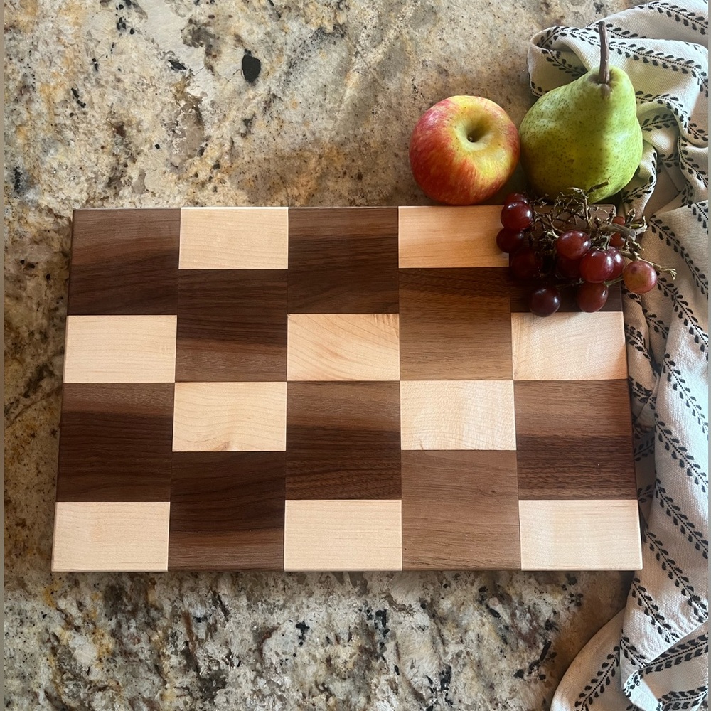 Handcrafted Cutting Board Maple & Becker Cutting Board Beeswax Finish